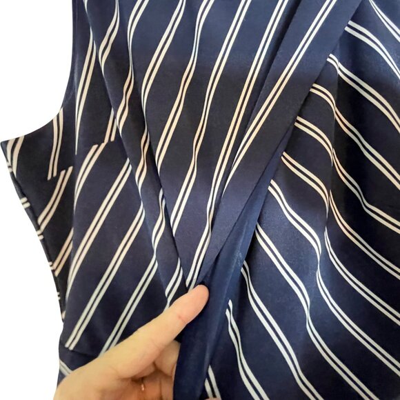 Tahari Womens Sleeveless Striped Jumpsuit Size 6 - Picture 6 of 10